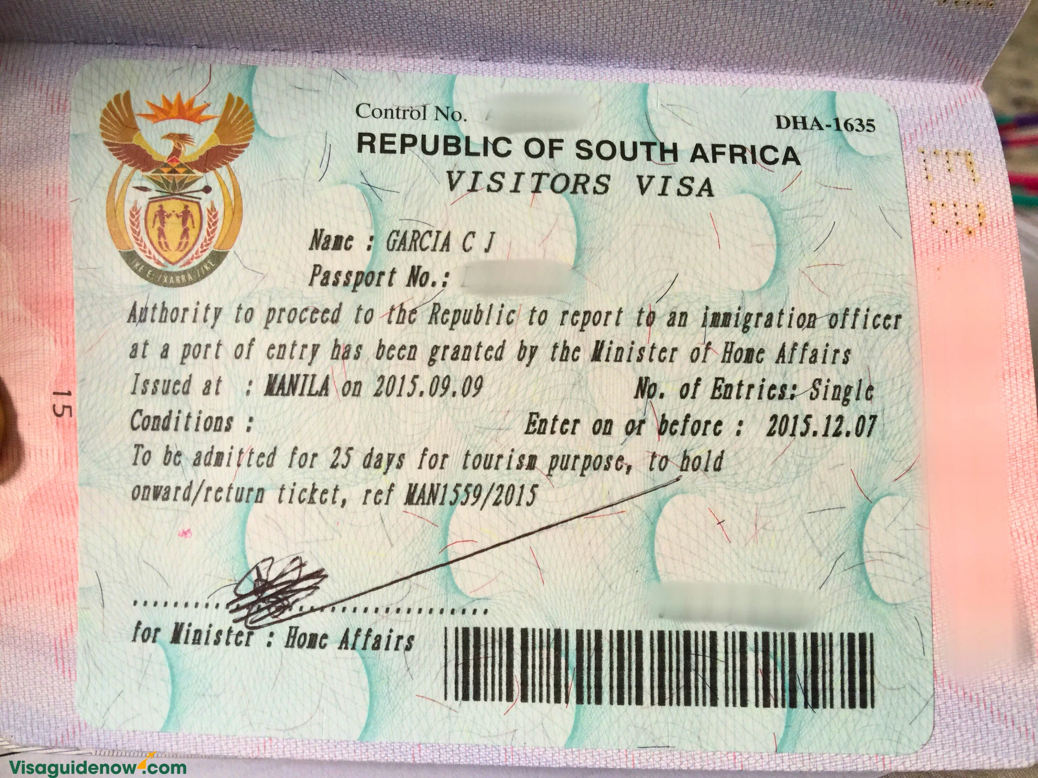 South Africa visa
